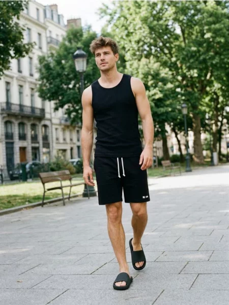 Sinsay Šortky slim černá