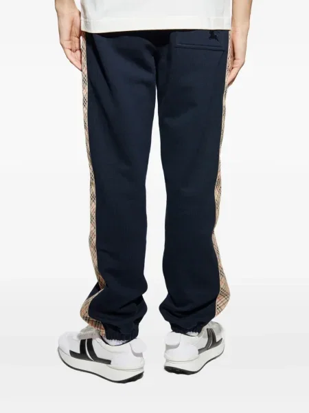Pantaloni Burberry în carouri albastru