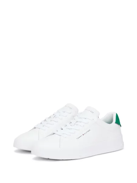 Sneakerși Tommy Hilfiger cu imagine alb