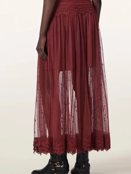 AllSaints fustă TRIXIE LACE