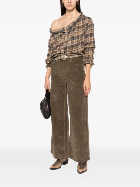 Blugi cu picior larg Levi's® de catifea cord maro