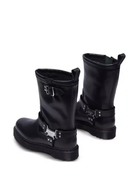 Botki Dr. Martens na platformie na sprzączkę na ramiączkach czarne