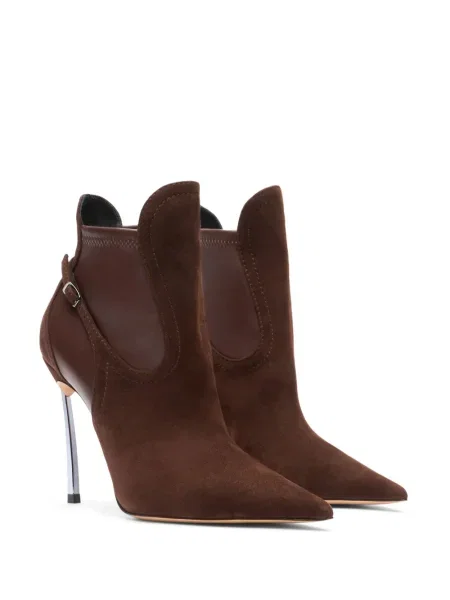 Botine chelsea Casadei maro