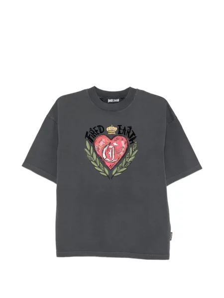 Tricou Just Cavalli cu imagine gri
