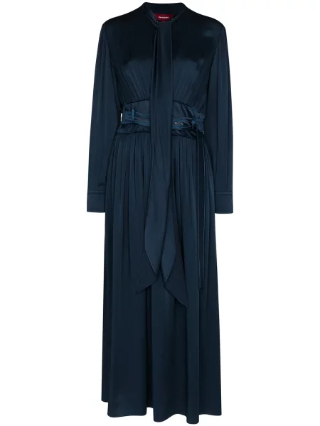 Sukienka midi Sies Marjan do kolan garniturowa niebieska