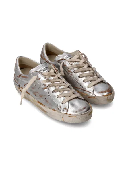 Buty do tenisa Philippe Model skórzane do tenisa szare