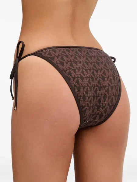 Reversibil costum de baie Michael Michael Kors cu autograf evazat negru