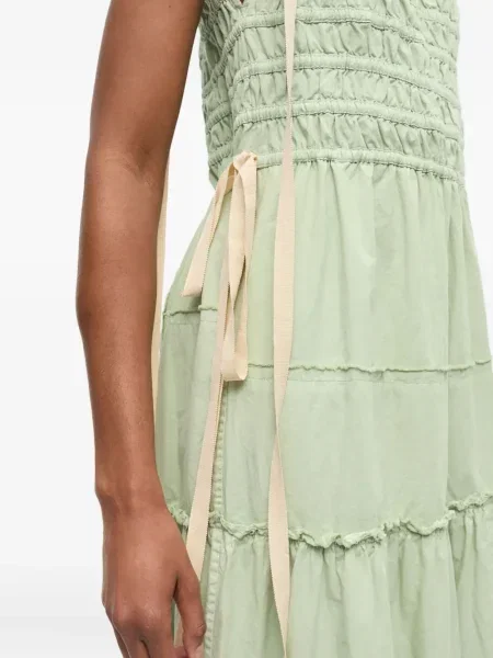 Rochie Ganni de costum verde