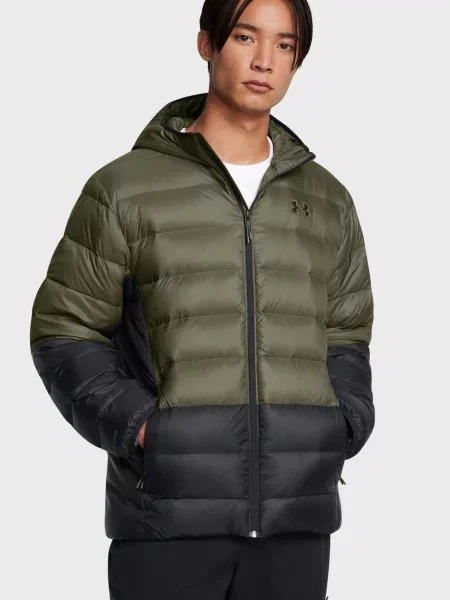 Пуховик Under Armour з капюшоном зелений