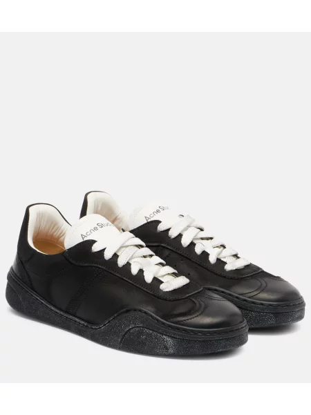 Sneakerși Acne Studios din piele negru