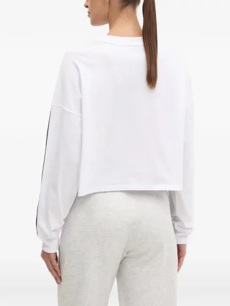 Lung tricou Dkny cu dungi alb