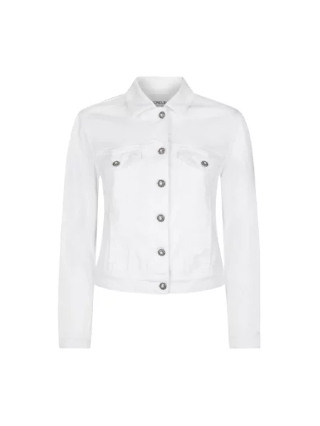 Kurtka jeansowa Dondup biała