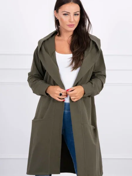 Geacă Kesi cu glugă kaki