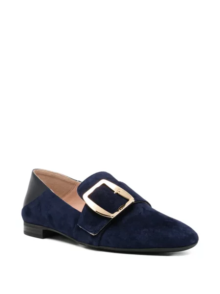 Pantofi loafer Bally cu cataramă albastru