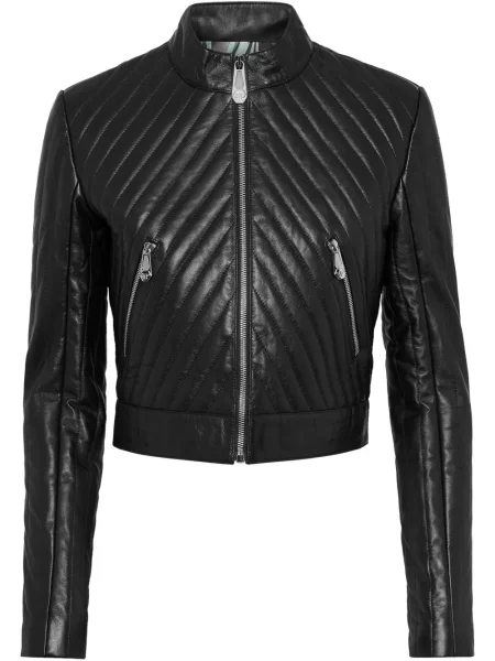 Geanta de piele Philipp Plein negru
