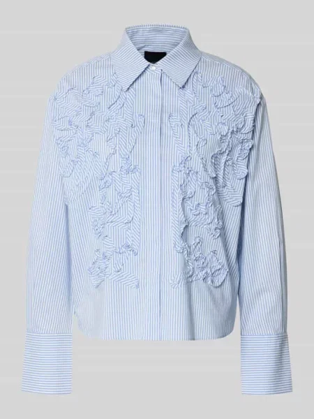 Bluzka o kroju regular fit z haftami Marc Cain