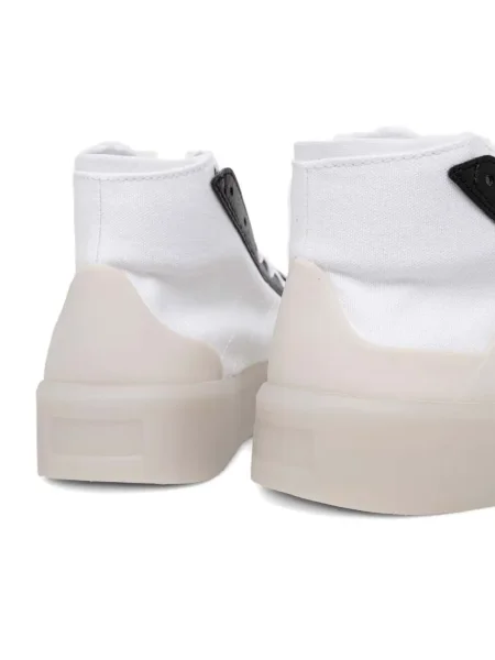 Sneakerși Adidas Cloudfoam alergare cu dungi cu platformă verde