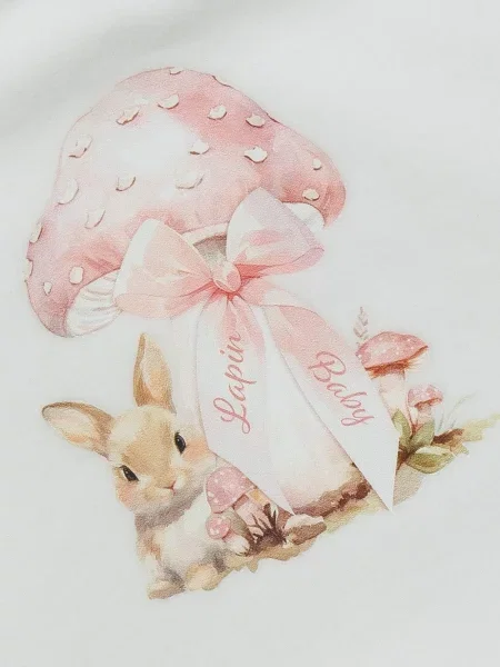 Pijamale copii Lapin House alb
