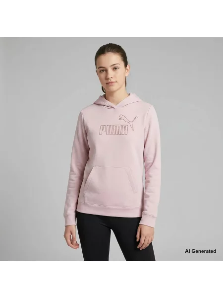 Bluza Puma Ess Rhinestone Hoodie Fl G Dzieci różowa