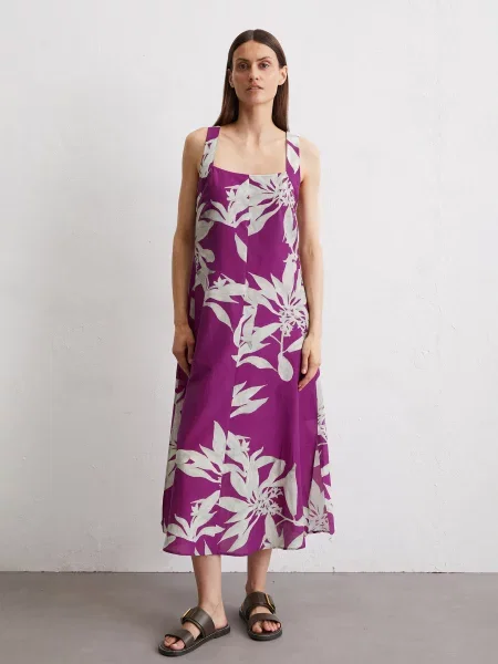 Сукня міді Marc O’Polo мультиколор бавовна/віскоза