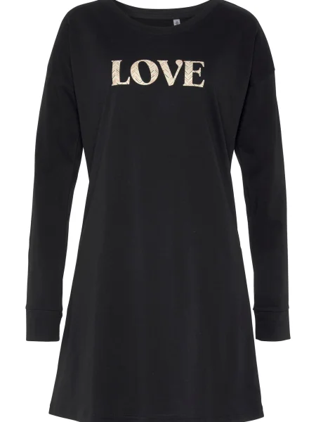 VIVANCE Spalna srajca črna