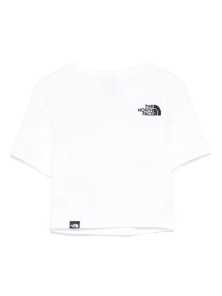 Decupat tricou The North Face alb
