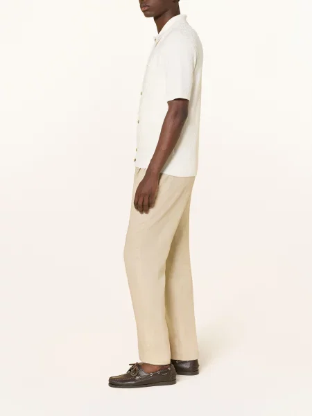 Tiger Of Sweden Lněné Chino Kalhoty Theo Regular Fit režná