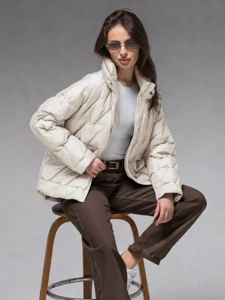 Демісезонна куртка VIVA WEAR молочний