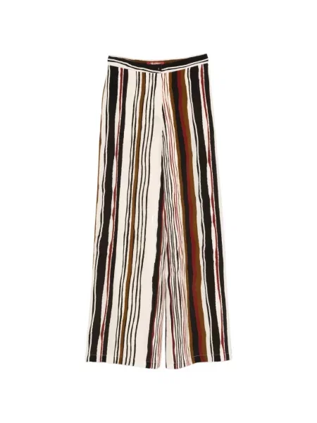 Pantaloni Max Mara cu dungi alb