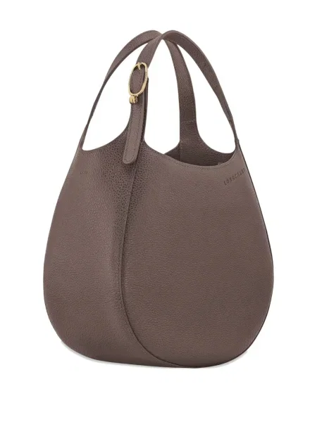 Geanta de piele Longchamp din piele maro