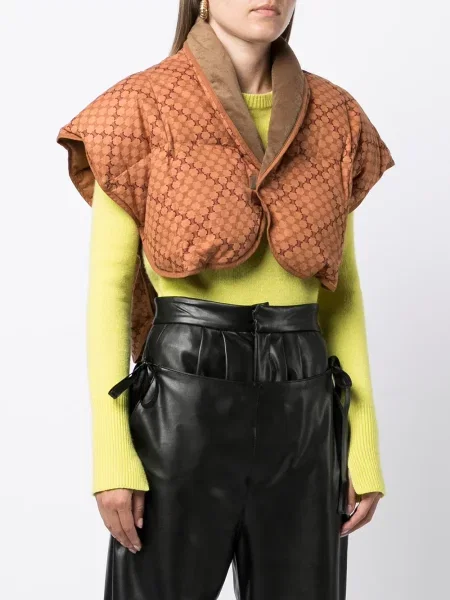 Kostkovaný bolero Celine Pre-owned hnědý