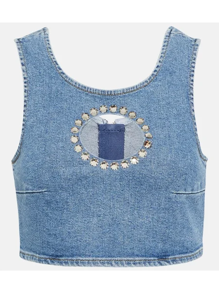 Cropp top 7 For All Mankind albastru