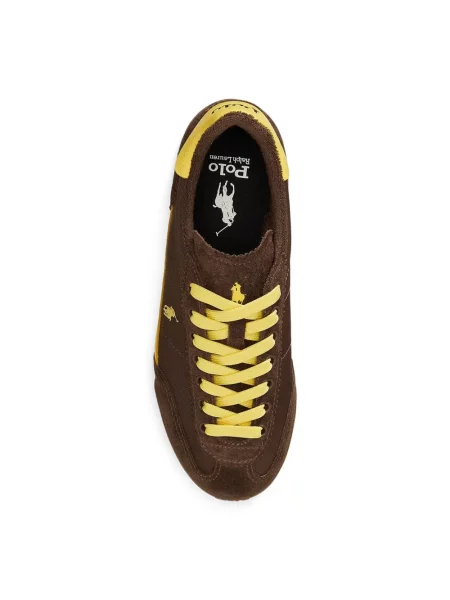 Sneakersy Polo Ralph Lauren skórzane brązowe