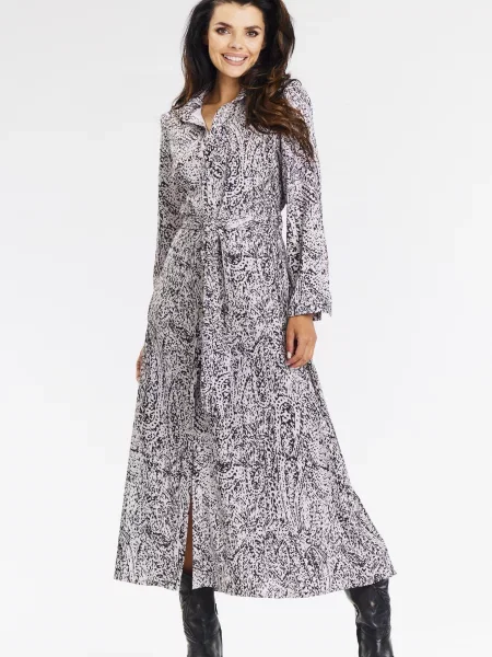 Sukienka Awama garniturowa szara