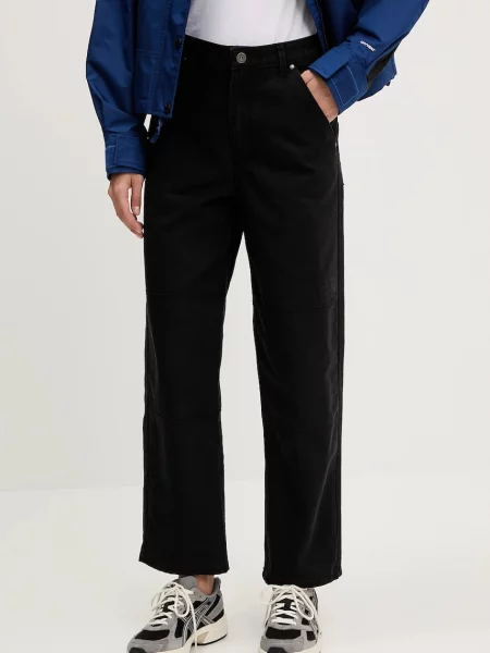 The North Face pantaloni de Cedar Canvas Work drept high waist negru
