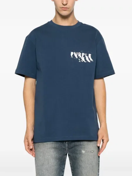 Póló Purple Brand nyomtatás kék