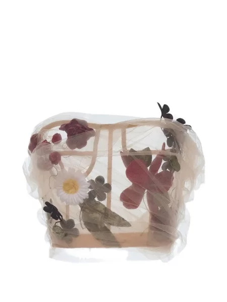 Top Monse cu model floral din tul