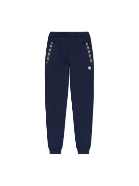 Spodnie dresowe Ea7 Emporio Armani z logo niebieskie