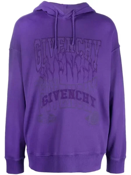 Hanorac cu glugă Givenchy cu broderie violet