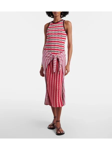 Rochie midi The Attico cu dungi