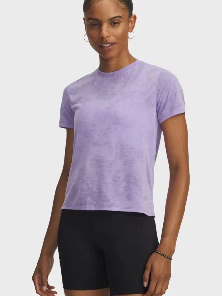 Жакардова спортивна футболка Under Armour фіолетова