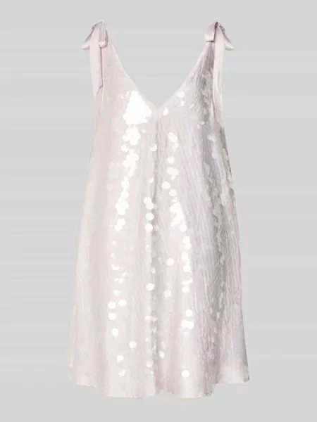 Sukienka o kroju relaxed fit z całopowierzchniową aplikacją z cekinów Jake*s Cocktail różowa