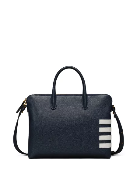 Geantă Thom Browne din piele albastru