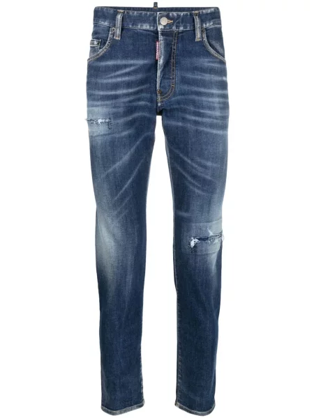 Skinny fit traperice Dsquared2 s izlizanim efektom plava