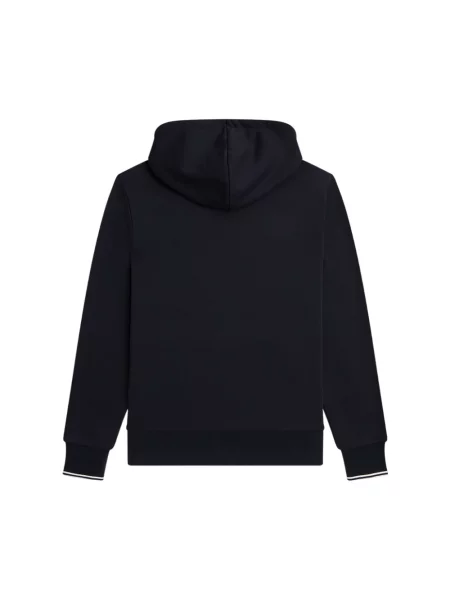 Bluza z kapturem Fred Perry z kapturem niebieska