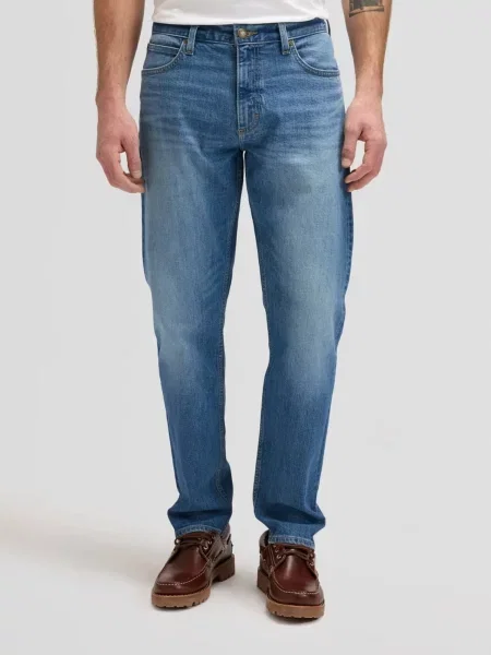 Lee Farmer DAVID REGULAR TAPERED SELVEDGE BLUE FORCE farmer kék