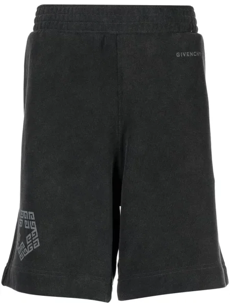 Pantaloni scurți Givenchy cu imagine negru
