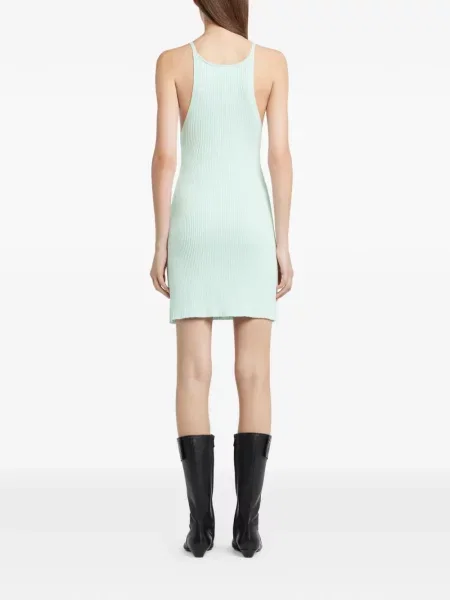 Rochie mini Courreges tricotate de costum verde