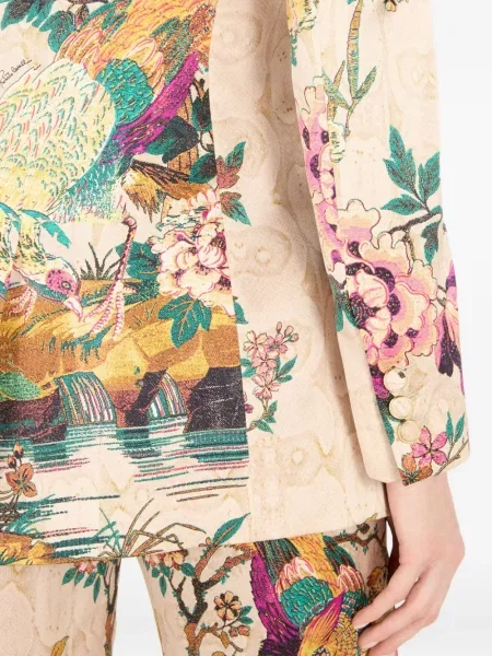 Geacă Roberto Cavalli cu model floral cu imagine