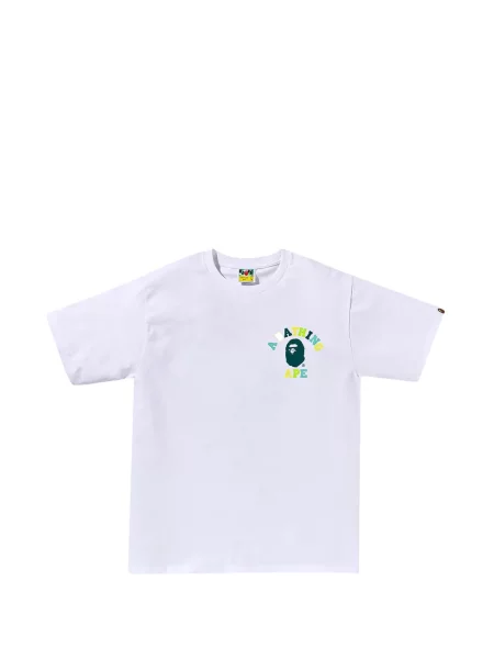 Tricou A Bathing Ape® cu imagine alb